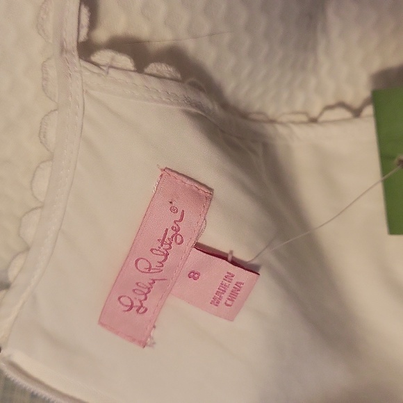 Lilly Pulitzer Resort White Dress 8 Tank NWT New Lace Spaghetti Strap - Picture 6 of 7